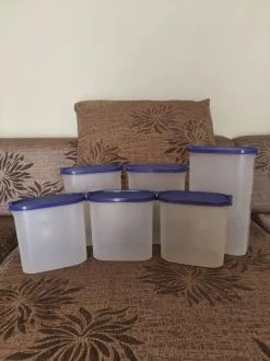 Tupperware αποθήκευσης 6 τεμάχια