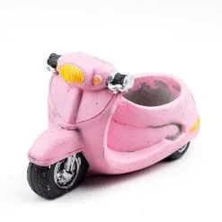 χειροποιητο γλαστρακι τσιμεντου βεσπα