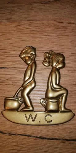 μπρούτζινη σήμανση Wc