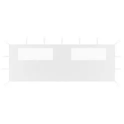 VidaXL Gazebo Sidewall With Windows 6x2 M White
