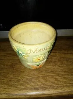 Χειροποιητο Πηλινο Γλαστρακι Nature