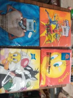 χαρτοπετσετες Luney Tunes και Power Rangers