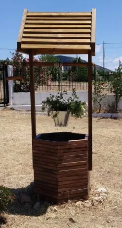 Χειροποίητο Ξύλινο διακοσμητικό πηγάδι