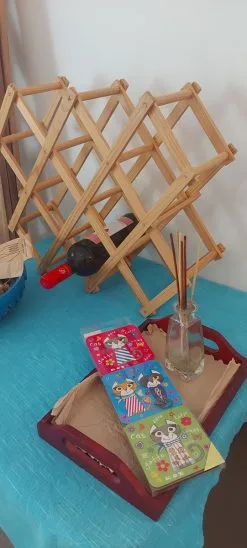 Κάβα ξύλινη + δωρο αλλά 3 υπέροχα διακοσμητικά κουζίνας!