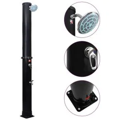 VidaXL Ντουζιέρα Εξωτερ. Χώρου Ηλιακή 40 Λίτρα με Κεφαλή Ντους & Βρύση